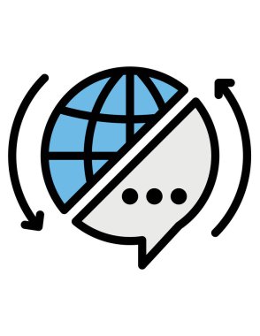 konuşma kabarcığı vektörü simgesi