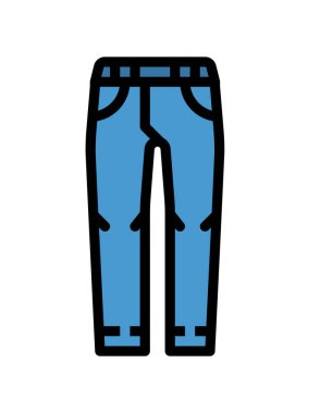 pantolon simgesi vektör illüstrasyonu