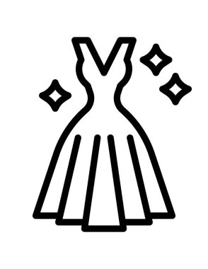 Moda kıyafetlerinin vektör illüstrasyonu