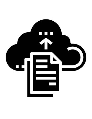 bulut hesaplama simgesi vektör illüstrasyon tasarımı