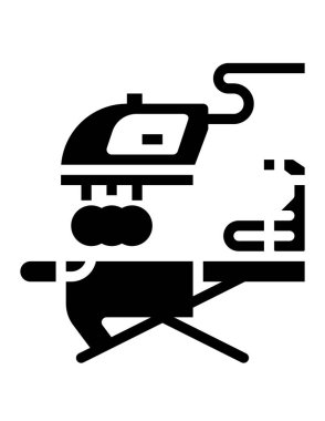 Modern oto tamir simgesinin vektör illüstrasyonu