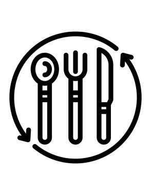 Gıda simgesinin vektör illüstrasyonu