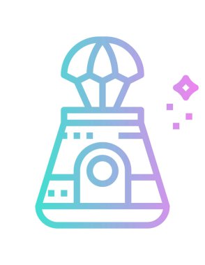 Kozmik kapsülün vektör çizimi