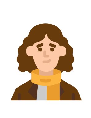 kadın avatar karakter vektör illüstrasyon tasarımı