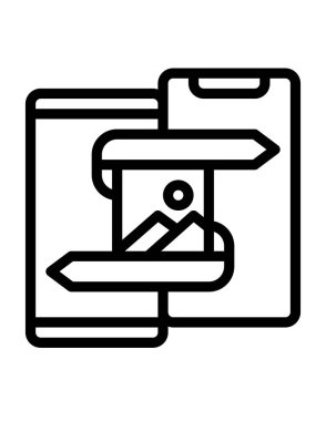 cep telefonu ikonu vektör illüstrasyonu 