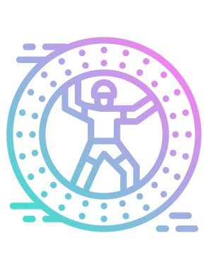 Bir harfin logosunun vektör çizimi