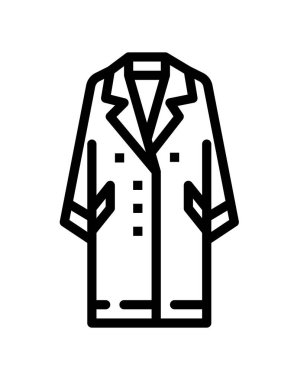 Ceket simgesinin vektör illüstrasyonu 