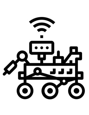 robot ikon vektör illüstrasyonu