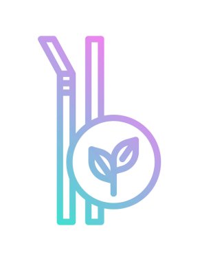 Bitki simgesinin vektör illüstrasyonu