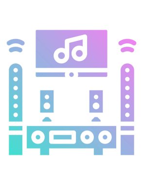 Modern b 'nin vektör illüstrasyonu simge müzik oynatıcıdan yoksun