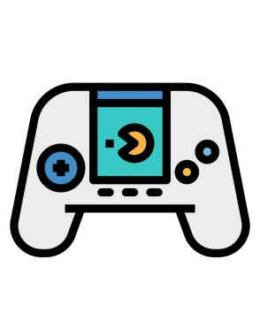 oyun renkli vektör simgesi