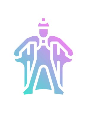 Logo tasarım şablonu. Bir iş adamı asker şeklinde.