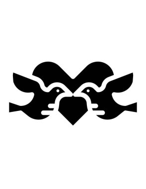 Beyaz arkaplanda siyah kanat simgesi izole edildi. kuş sembolü çizimi.