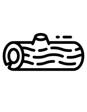 Tek siyah beyaz çizgi simgesinin vektör illüstrasyonu