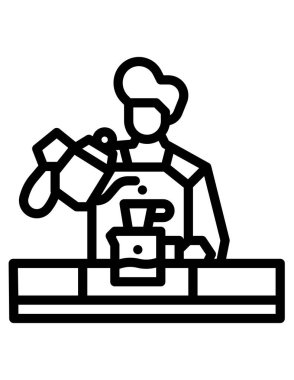 kahve simgesi, vektör illüstrasyonu