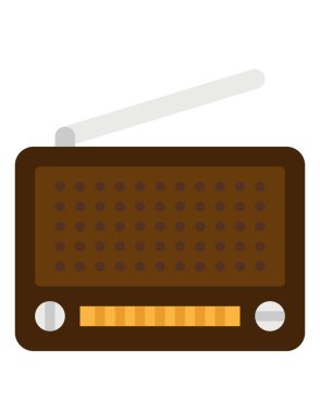 retro tv simgesi vektör illüstrasyonu