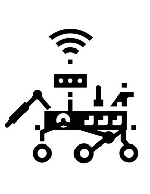 robot ikon vektör illüstrasyonu