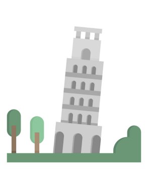 Ünlü sidik kulesinin vektör çizimi