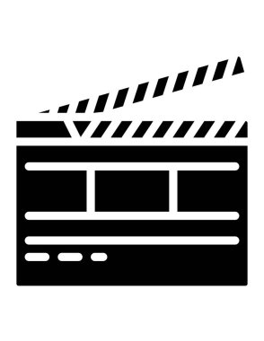 film alkış simgesi vektör illüstrasyon grafik tasarımı