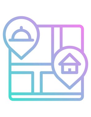 Restoran simgesi vektör illüstrasyonu