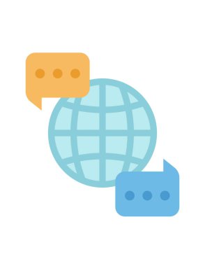 iletişim ve ağ vektör simgesi