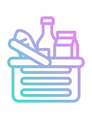 Alışveriş konsepti simgesi, vektör illüstrasyonu 