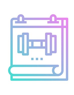 Takvim simgesi vektör illüstrasyonu 