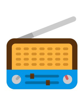 Radyo simgesinin vektör illüstrasyonu