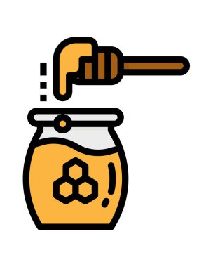 Çizgi film kahve demliği simgesinin vektör çizimi