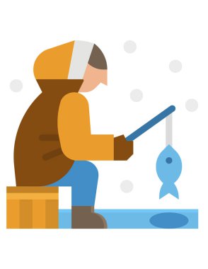 Kış sporu üniformalı ve snowboard 'lu bir adamın vektör çizimi.