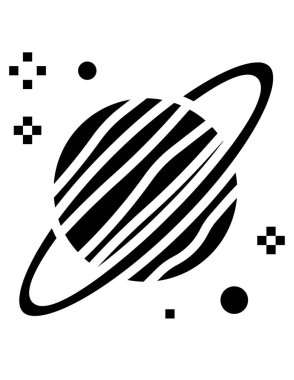 uzay bilim vektörü simgesi