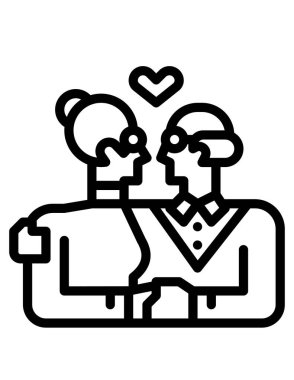 aile konsepti simgesi, vektör illüstrasyonu 