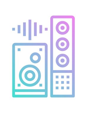 müzik konsepti simgesi, vektör illüstrasyonu