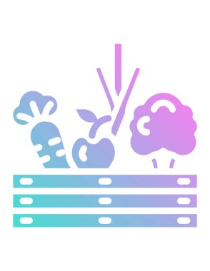 meyve çizgisi simgesi, vektör illüstrasyonu