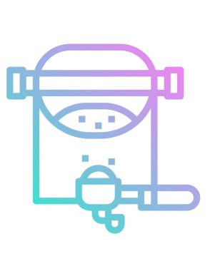 Seo düz simgesinin vektör illüstrasyonu