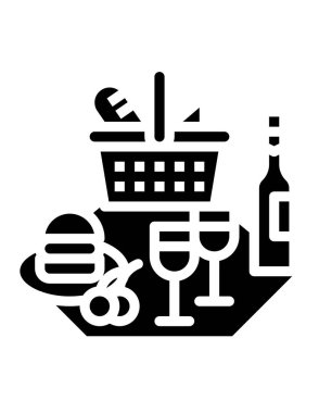 Alışveriş sepeti simgesi vektör illüstrasyon grafik tasarımı