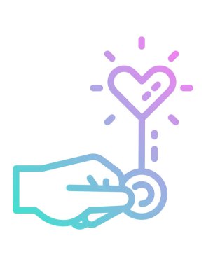 hayır kurumu konsepti simgesi, vektör illüstrasyonu