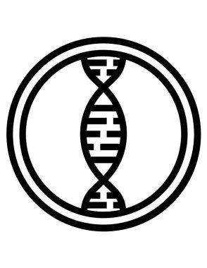 DNA simgesi. vektör illüstrasyonu