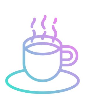 Kaşıklı bir fincan kahve.