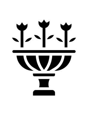 Botanik simgenin vektör illüstrasyonu