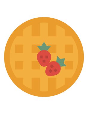 yiyecek ve içecekler düz vektör simgesi