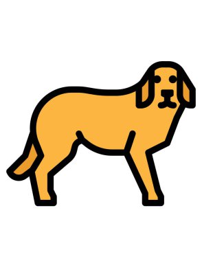 Şirin bir köpeğin vektör çizimi