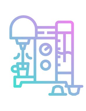 kahve simgesi, vektör illüstrasyonu