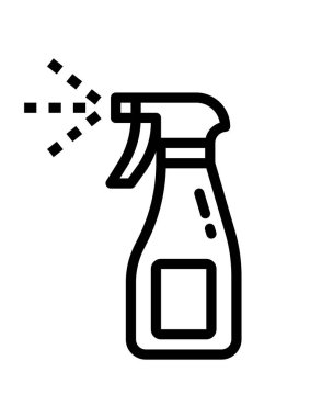 Beyaz üzerine izole edilmiş sprey ikonu