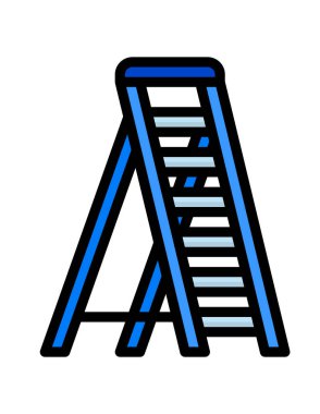 Çift tonlu merdiven simgesi. vektör illüstrasyonu