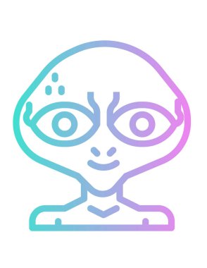 Yabancı karakterin vektör çizimi