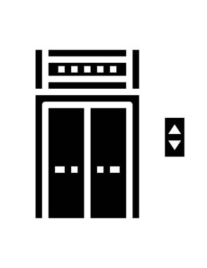 Asansör simgesi, vektör çizimi