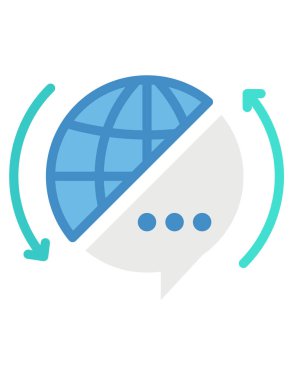 konuşma kabarcığı vektörü simgesi