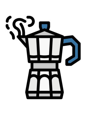 kahve ikonu vektör illüstrasyonu