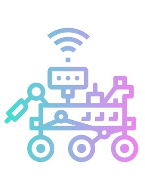 robot ikon vektör illüstrasyonu